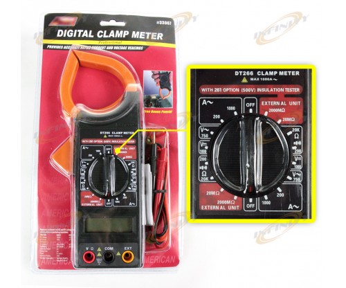 DT266 AC/DC Meter Electronic Tester Digital Multimeter Clamp